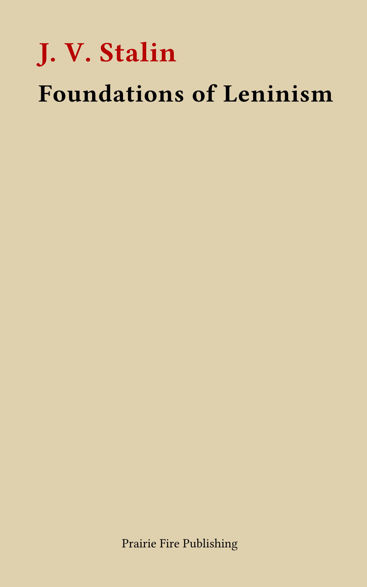 Foundations of Leninism