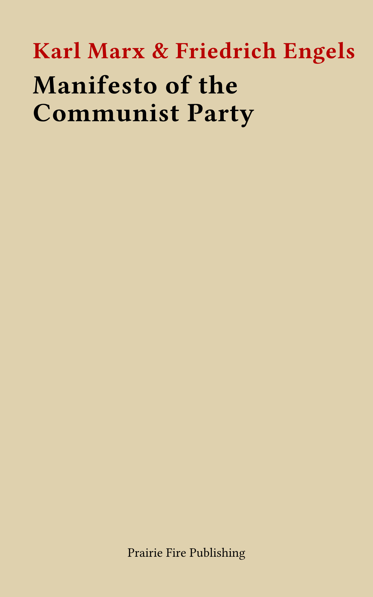 Manifesto of the Communist Party