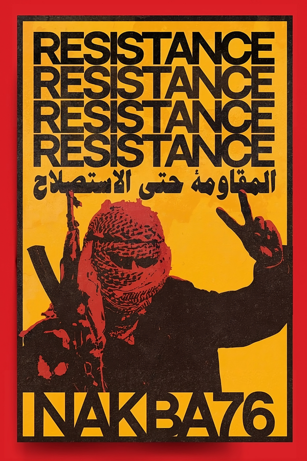 Sticker 4x6" - "Resistance until Reclamation!" 76 Years of Nakba